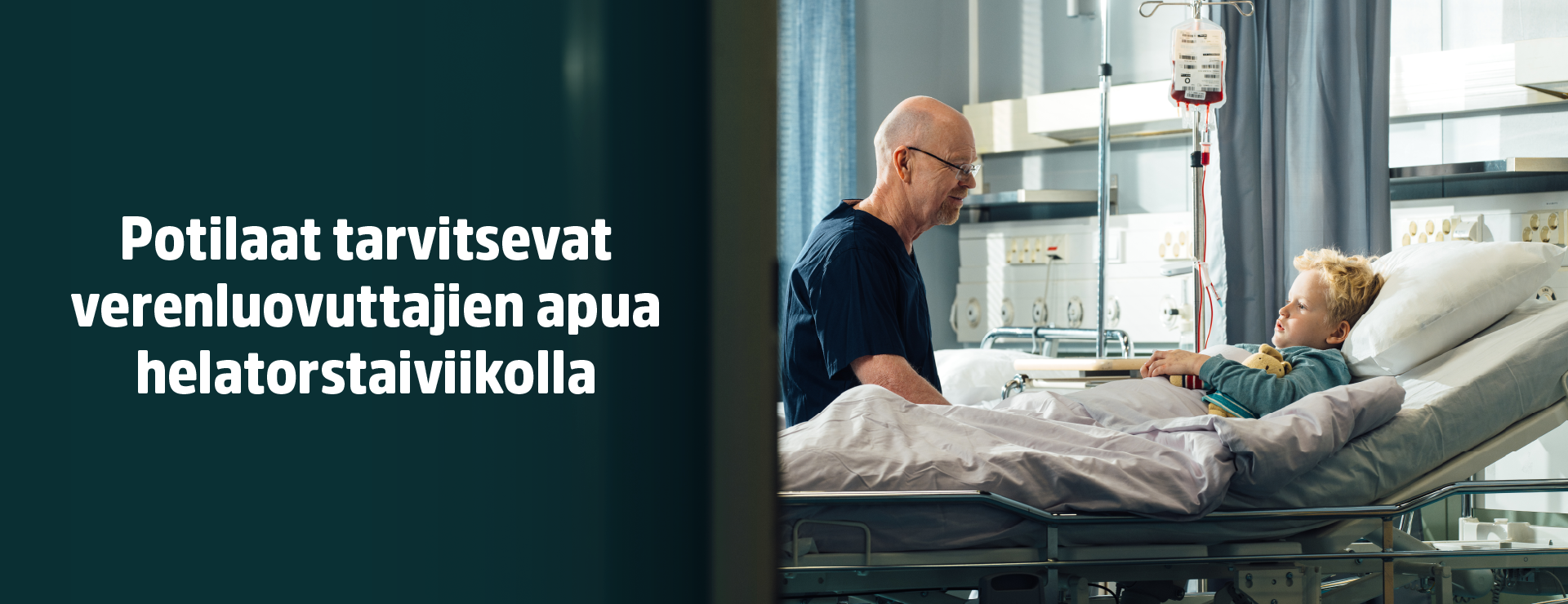 Potilaat tarvitsevat verenluovuttajien apua helatorstaiviikolla