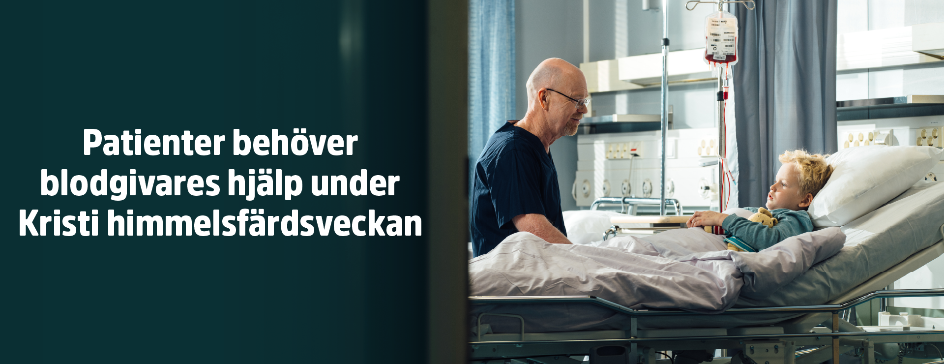 Patienter behöver blodgivares hjälp under Kristi himmelsfärdsveckan