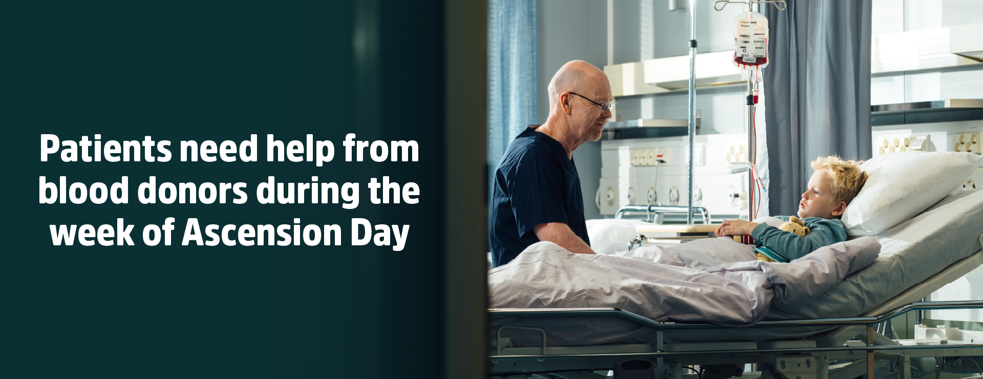 Patients need help from blood donors during the week of Ascension day