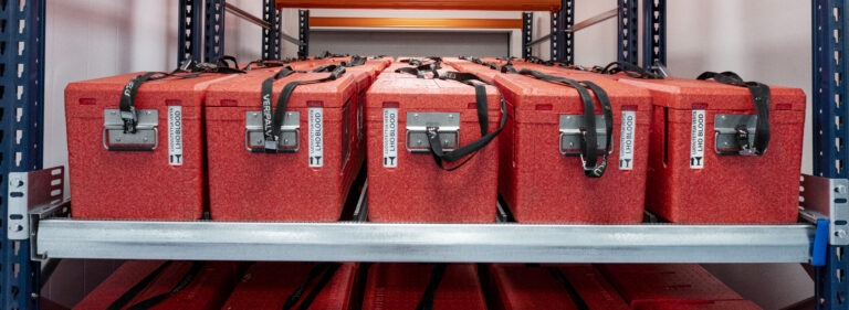 Transportlådor för blodprodukter