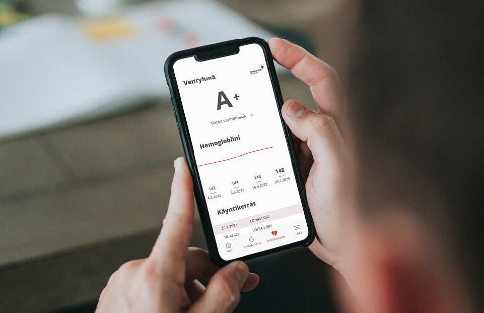 Blood Service's Donor App