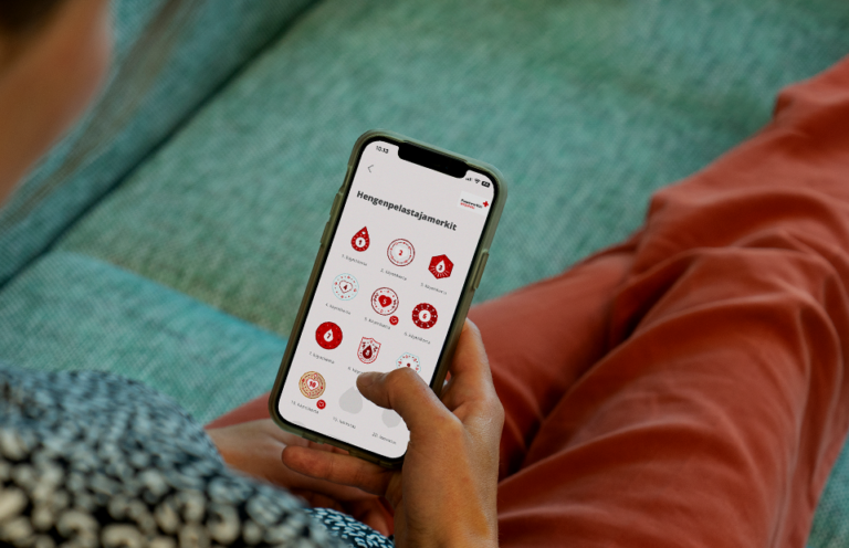 Lifesaver badges in the application.