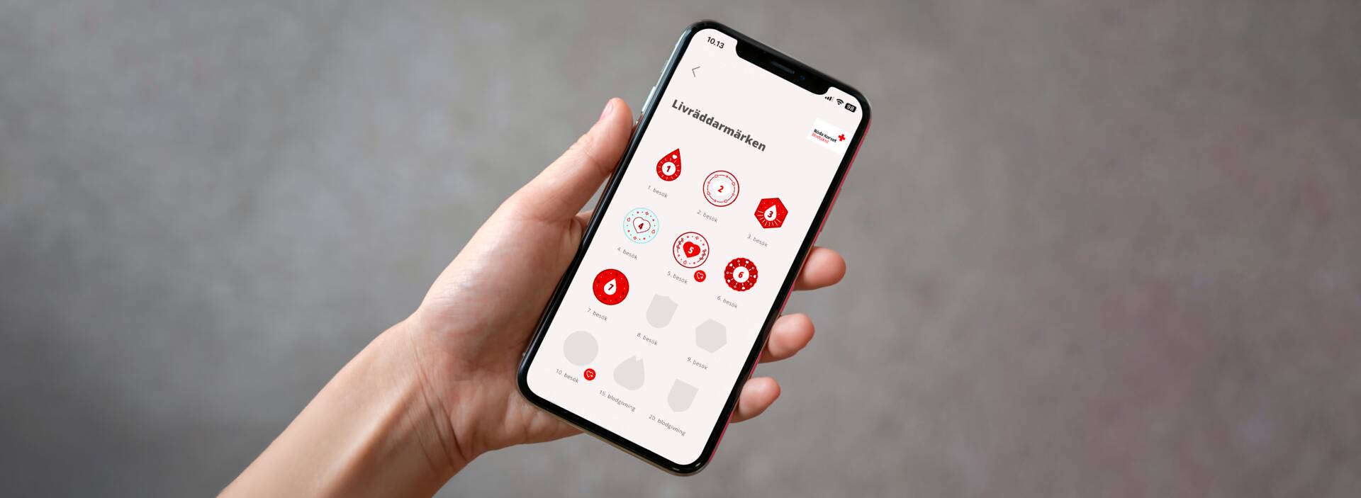 Blodgivarappen och livräddarmarken.