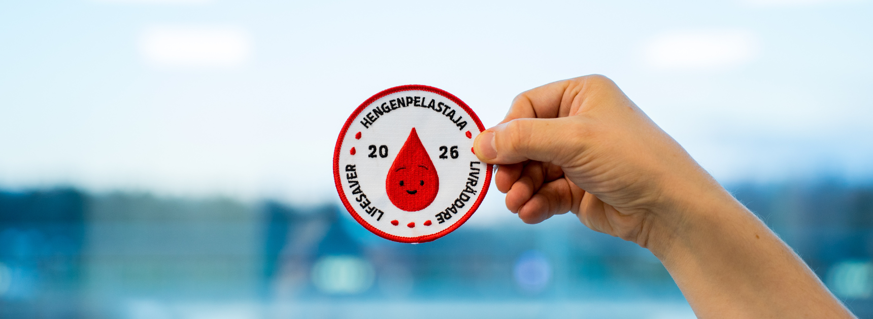 Vuoden 2026 pyöreä Hengenpelastajamerkki.