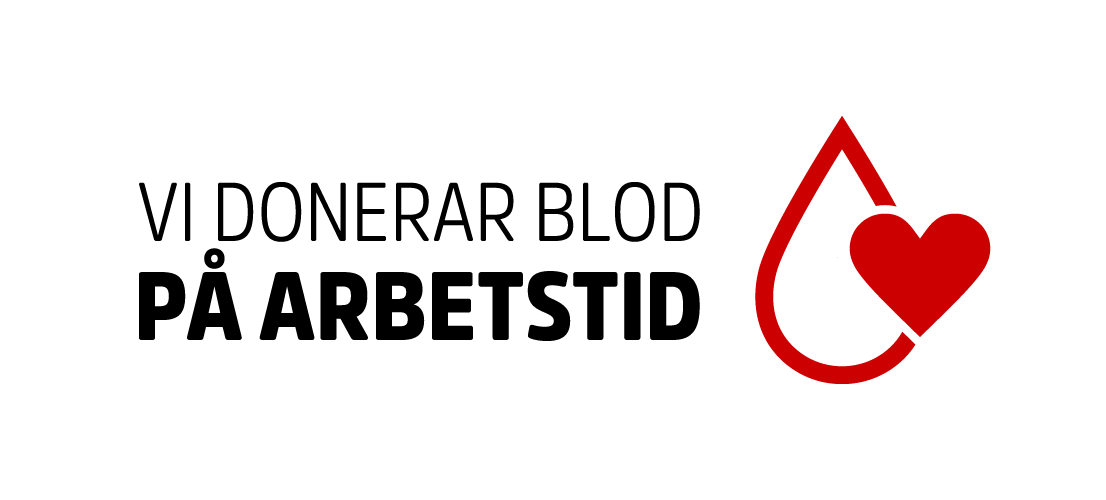 Vi donerar blod på arbetstid logo.