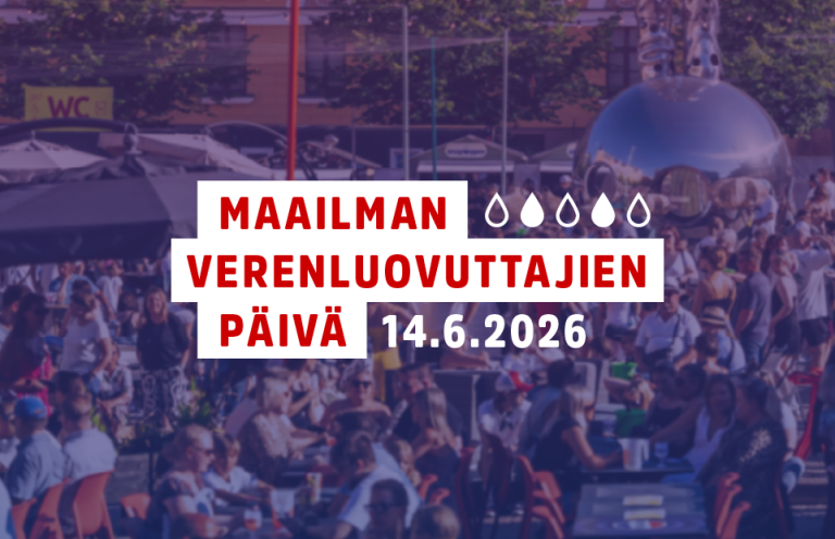 Maailman verenluovuttajien päivä 14.6.2026