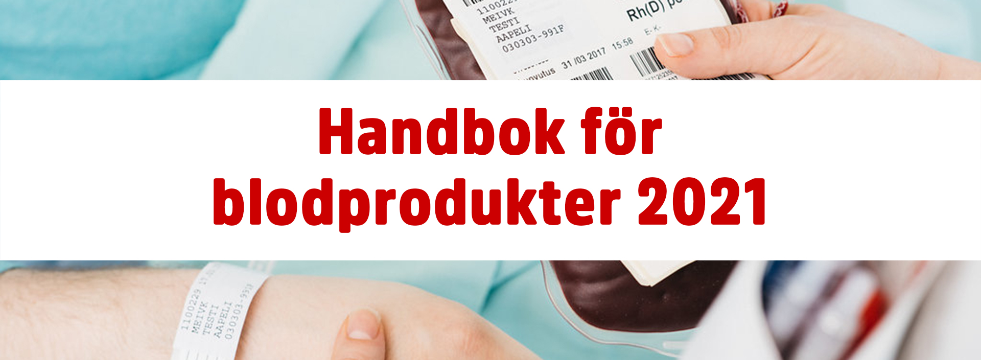 Blodprodukter Handboks omslag