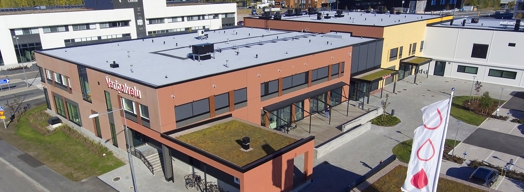 New headquarters building of Finnish Red Cross Blood Service in Vehkala, Vantaa.